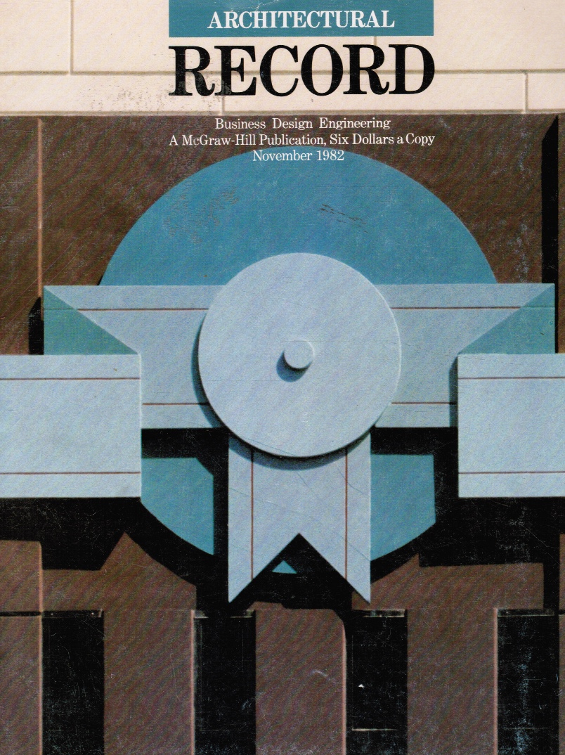 WALTER F. WAGNER, JR (EDITOR) - Architectural Record - November 1982 the Portland Building (Cover)