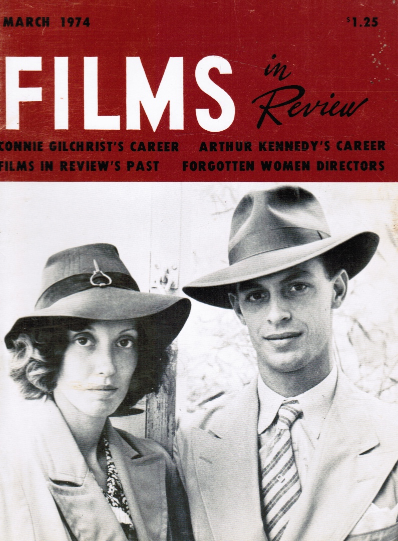 REILLY, CHARLES PHILLIPS (ED.) - Films in Review / Vol. Xxv, No. 3 / March 1974 Shelley Duvall and Keith Carridine (Cover)