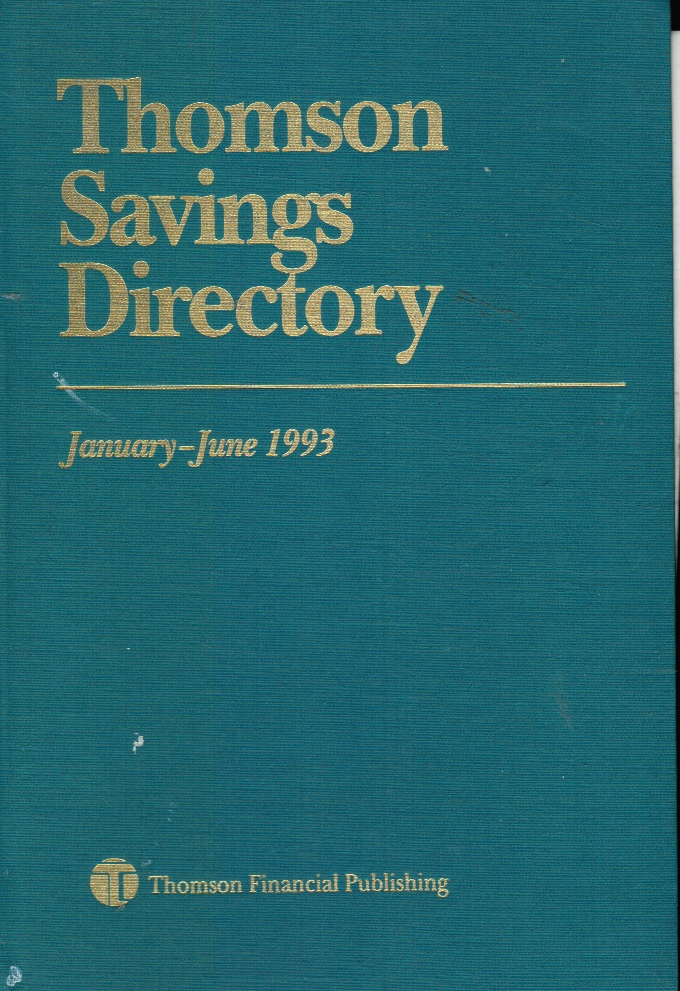 EDER, THOMAS A (PRESIDENT) - Thomson Savings Directory January - June 1993