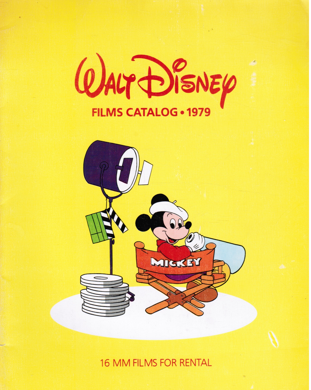 WALT DISNEY - Walt Disney Films Catalog - 16 Mm Films for Rental (1979)
