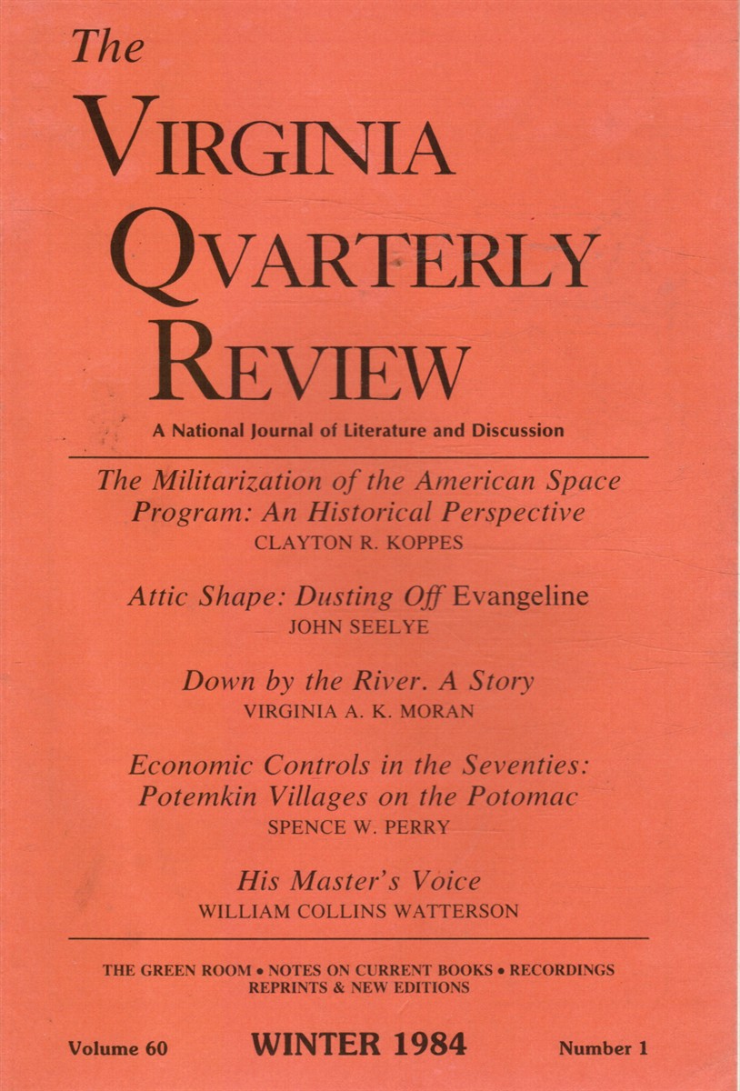 EDITORS - The Virginia Quarterly Review Vol. 60, No. 1, Winter 1984
