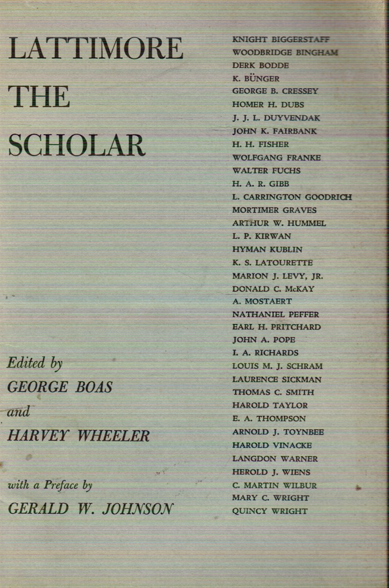 Image for Lattimore The Scholar Lattimore The Scholar