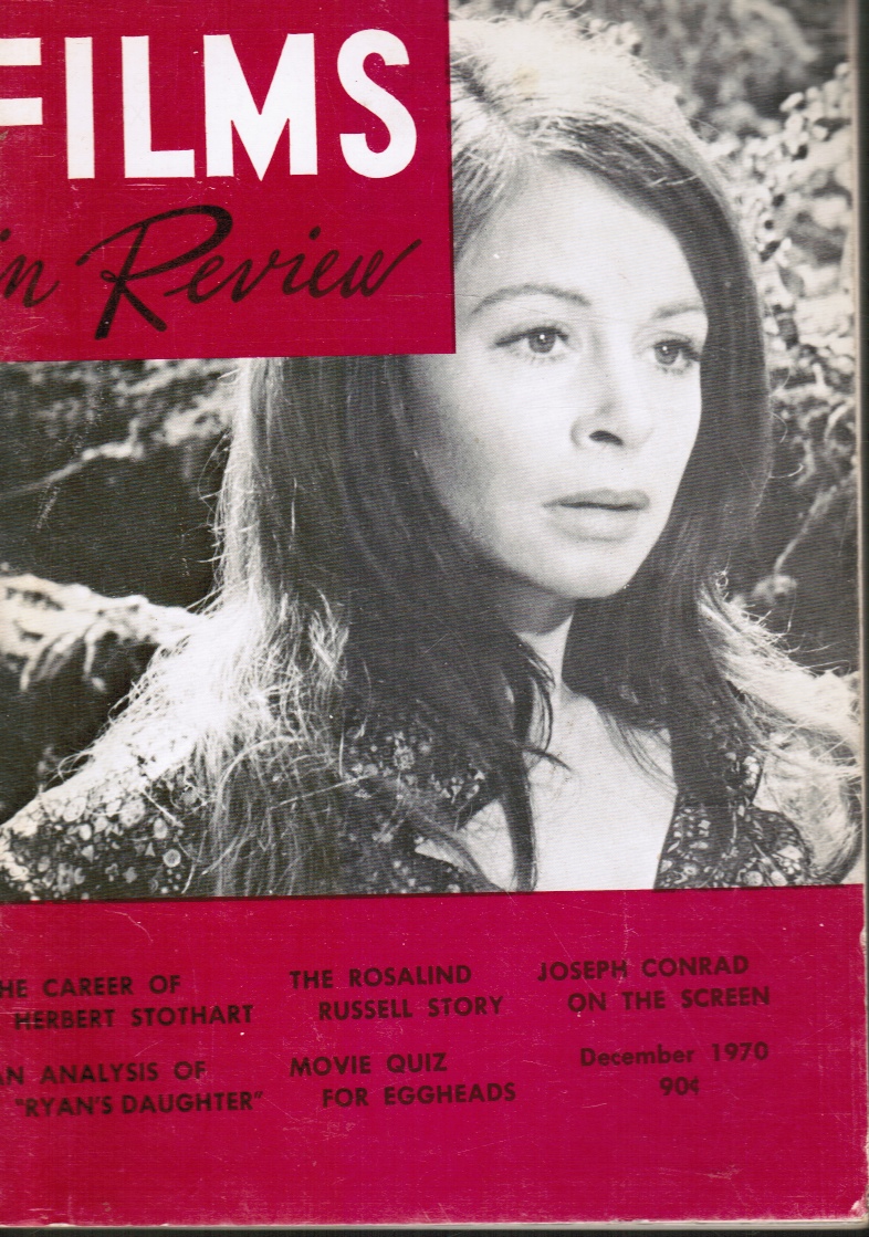 HART, HENRY - Films in Review December, 1970 Sara Miles in Ryan's Daugther, Cover