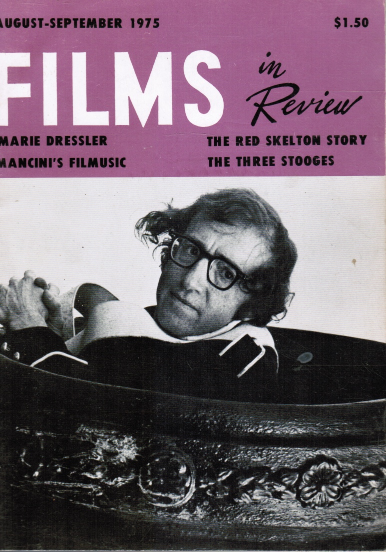 REILLY, CHARLES PHILLIPS - Films in Review : August-September, 1975 Woody Allen, Cover