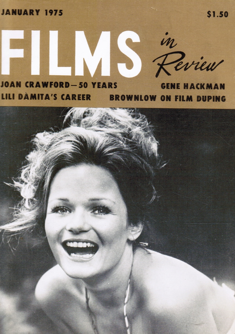 REILLY, CHARLES PHILLIPS (ED.) - Films in Review / Vol. Xxvi, No. 1 / January 1975 Valerie Perrine (Cover)