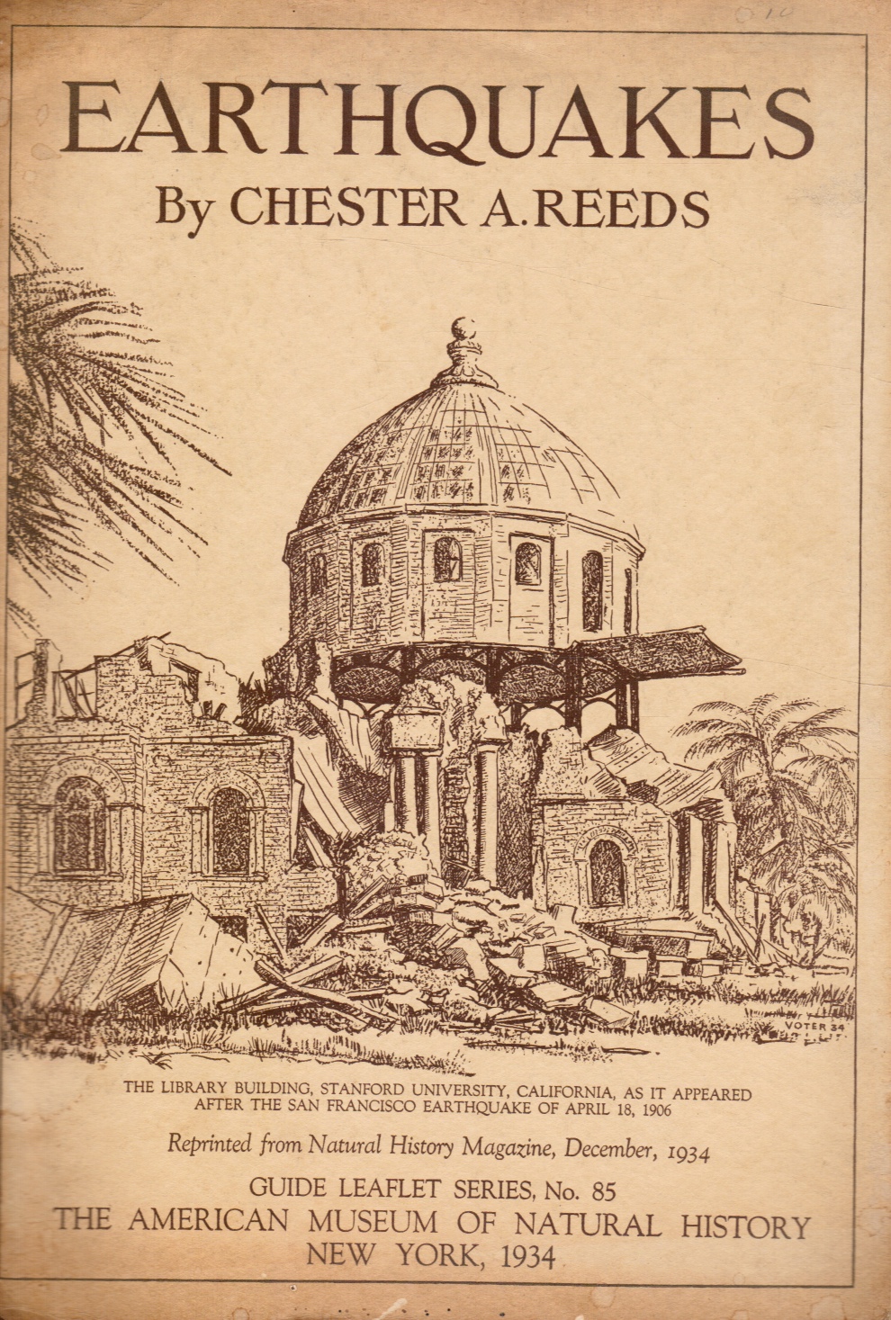 REEDS, CHESTER A. - Earthquakes