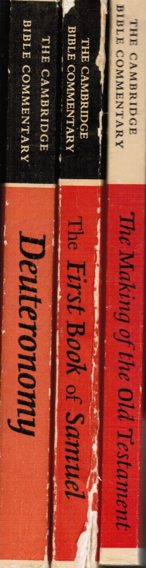 MELLOR, ENID B (EDITED BY: PETER B. ACKROYD (COMMENTARY) ; ANTHONY PHILLIPS (COMMENTARY) - 3 Books: The Making of the Old Testament; the First Book of Samuel; Deutronomy