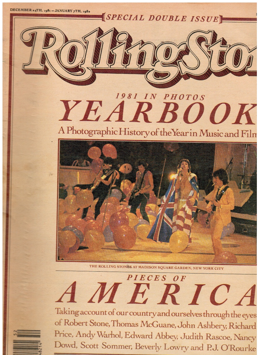 ROLLING STONE - Rolling Stone Magazine # 359/360 December 24 1981 to Jan 7, 1982 Yearbook 1981
