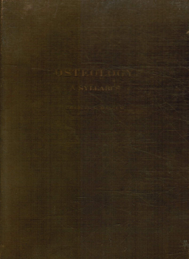 MANGUM, CHARLES S - Osteology: A Syllabus