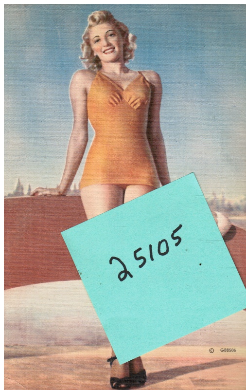 MWM EDITORS - Giant Post Card: Pin-Up Bathing Beauty (Gbb505)