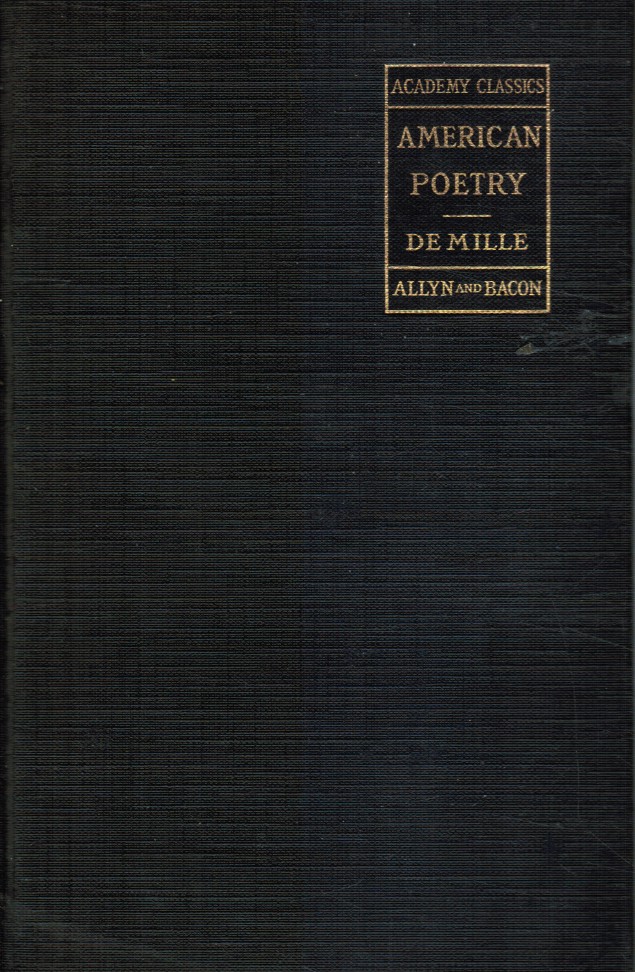 DE MILLE, A. B. - American Poetry
