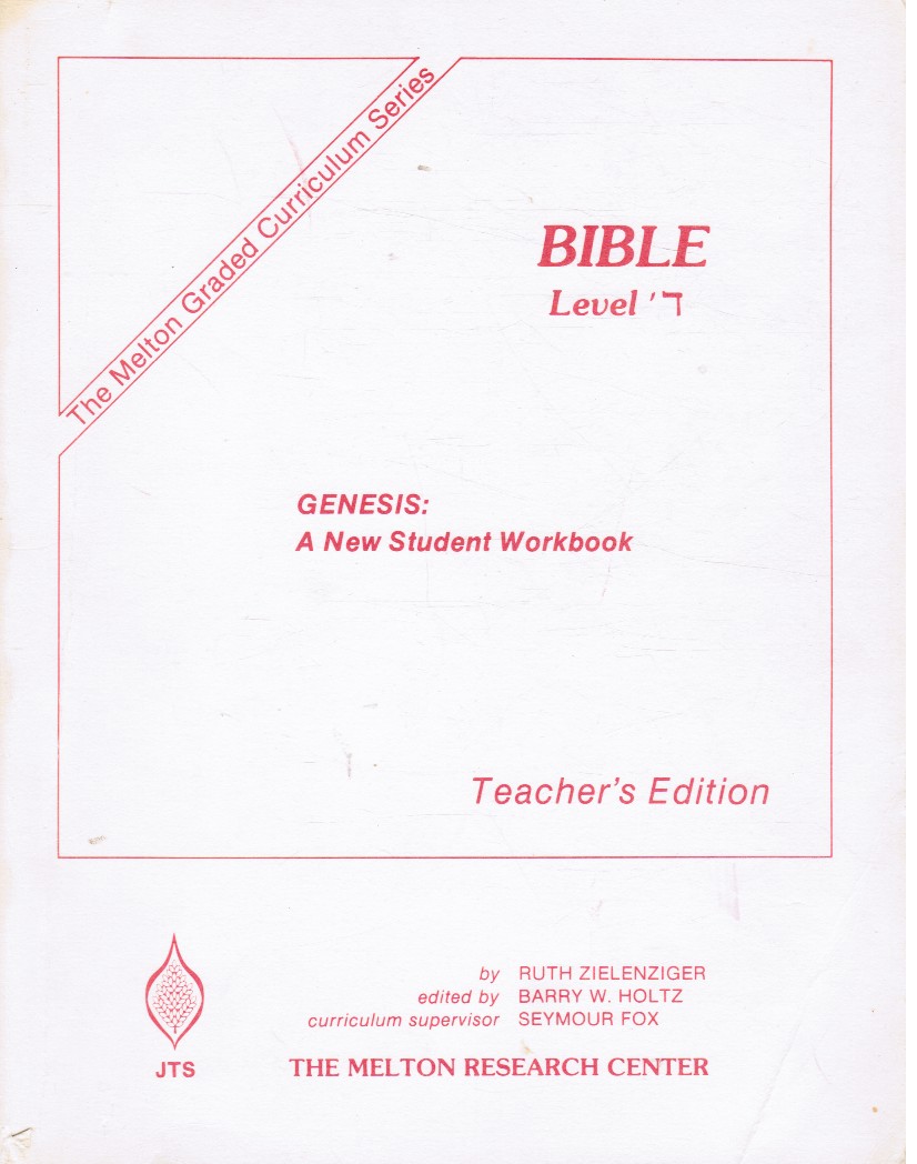 ZIELENZIGER, RUTH - Genesis, a New Student Workbook (Daled)
