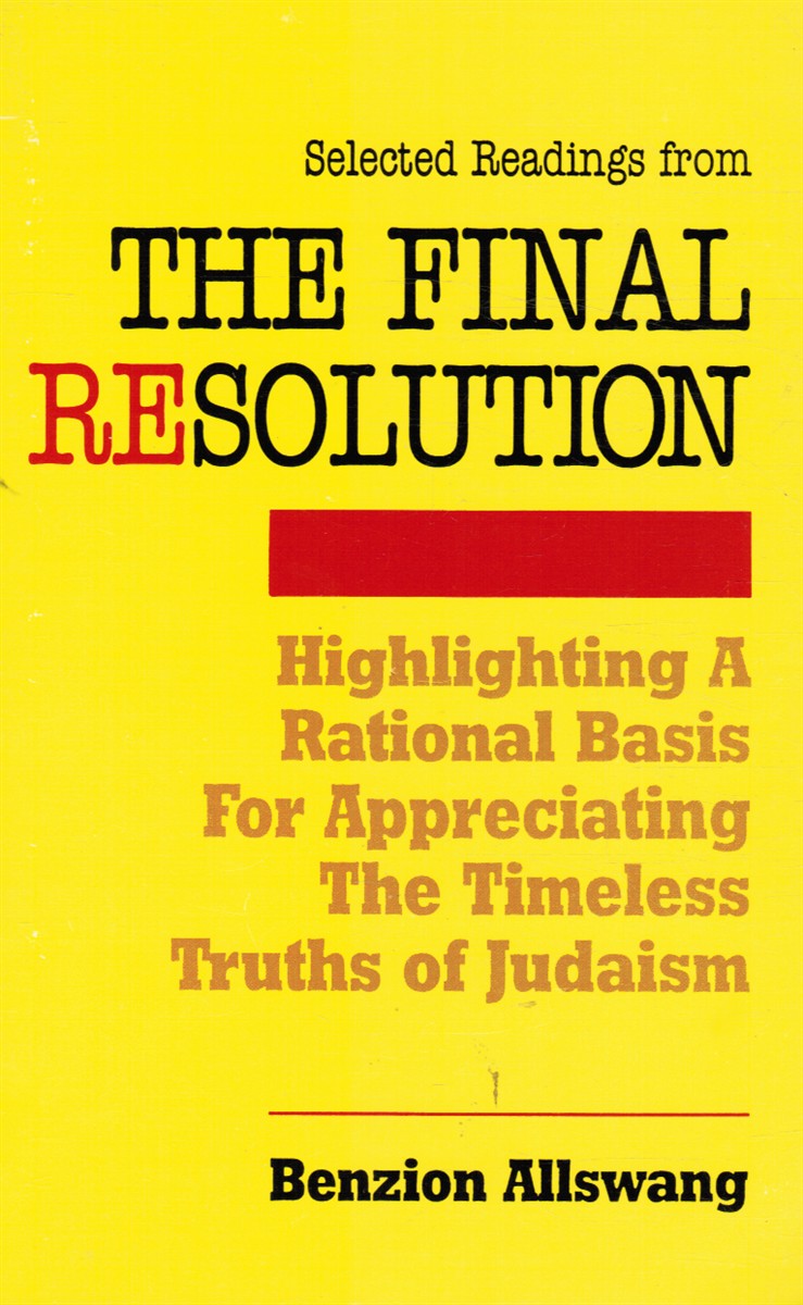 ALLSWANG, BENZION - Selected Readings from the Final Resolution