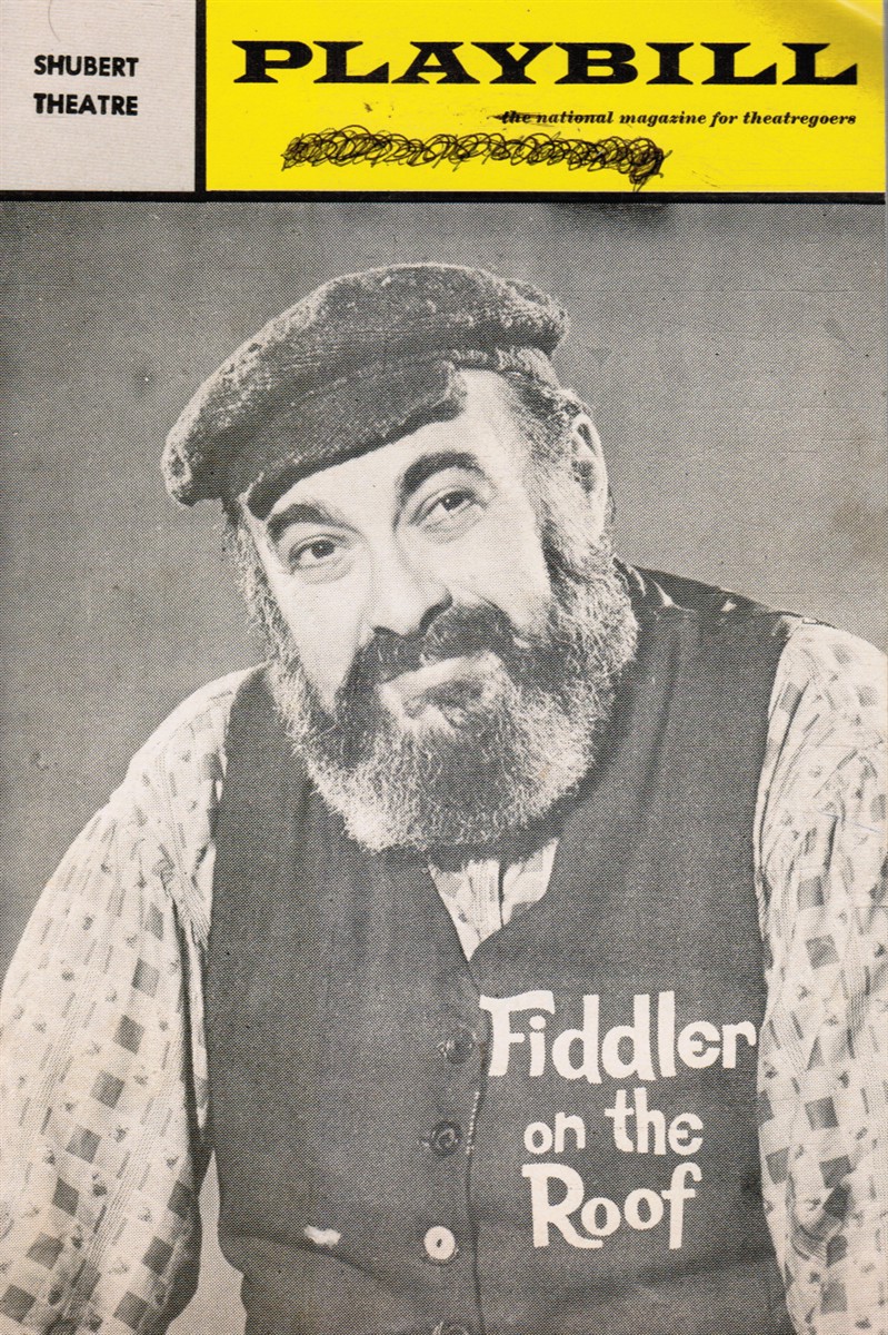 KAMENS, I. L. (PRESIDENT) - Fiddler on the Roof (Playbill)