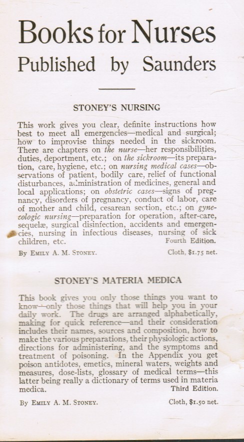 CHICAGO MEDICAL BOOK CO - Books for Nurses Published By Sauders