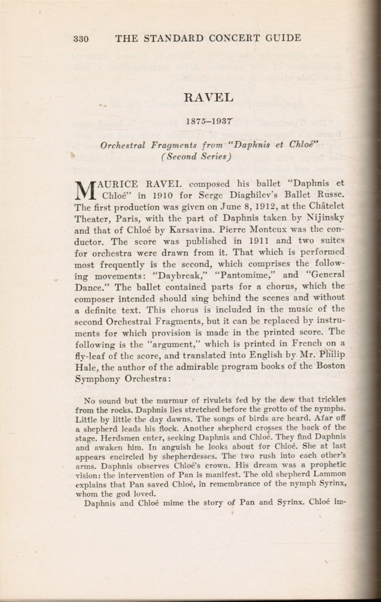 UPTON, GEORGE P AND FELIX BOROWSKI - The Standard Concert Guide