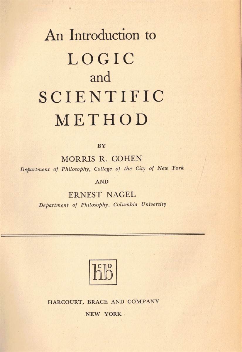 Image for An Introduction to Logic and Scientific Method An Introduction to Logic and Scientific Method
