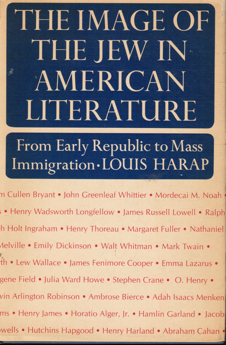 The Image of the Jew in American Literature: from Early Republic to Mass Immigration
