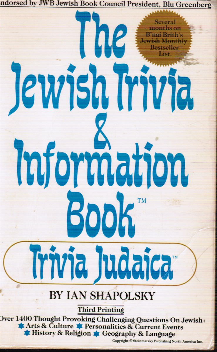 The Jewish Trivia and Information Book