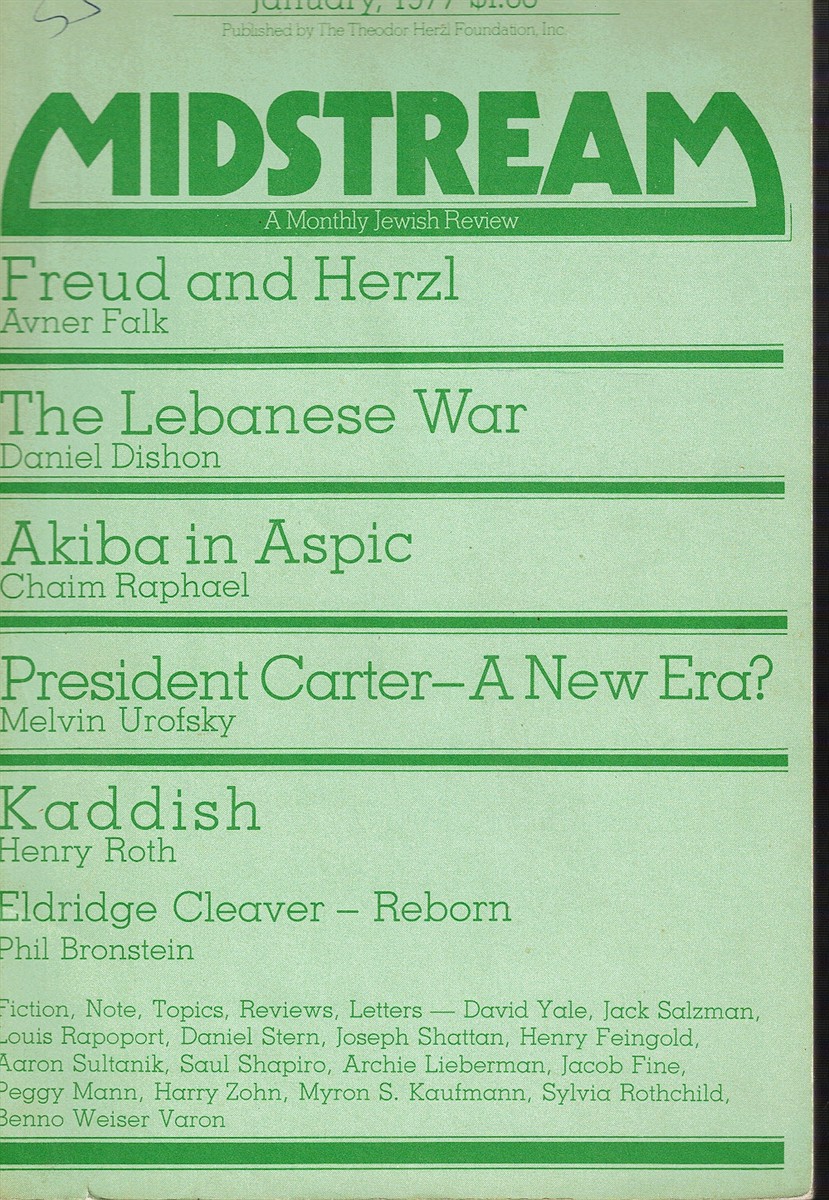 Image for Midstream: a Monthly Jewish Review, January 1977, Vol XXIII, No. 1 Midstream: a Monthly Jewish Review, January 1977, Vol XXIII, No. 1