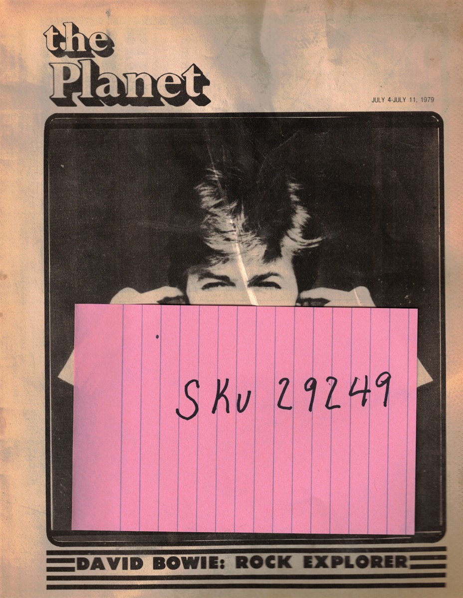 The Planet Newspaper July 4 - July 11, 1979 David Bowie, Frank Sinatra,