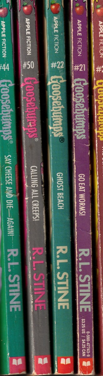 Goosebumps (Lot of 5) ; The Scarecrow Walks at Midnight; Go Eat Worms; Ghost Beach; Calling All Creeps; Say Cheese and Die Again