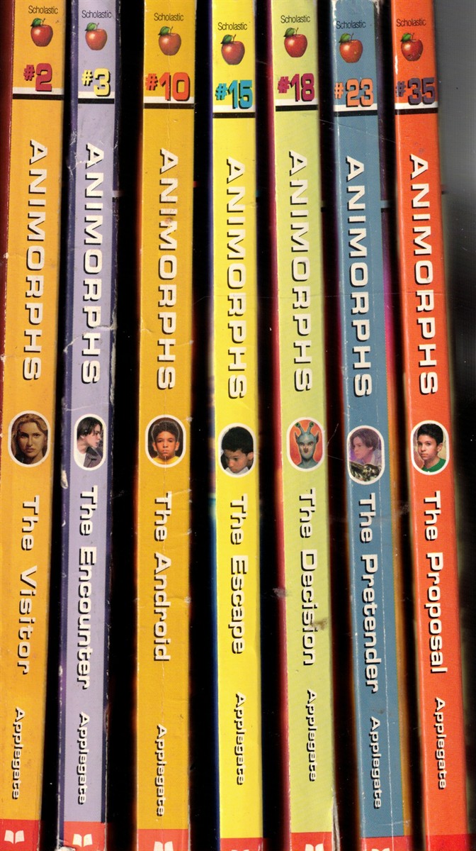 Animorphs - Lot of 7; The Android, The Decision, The Encounter, The Escape, The Pretender, The Proposal, The Visitor