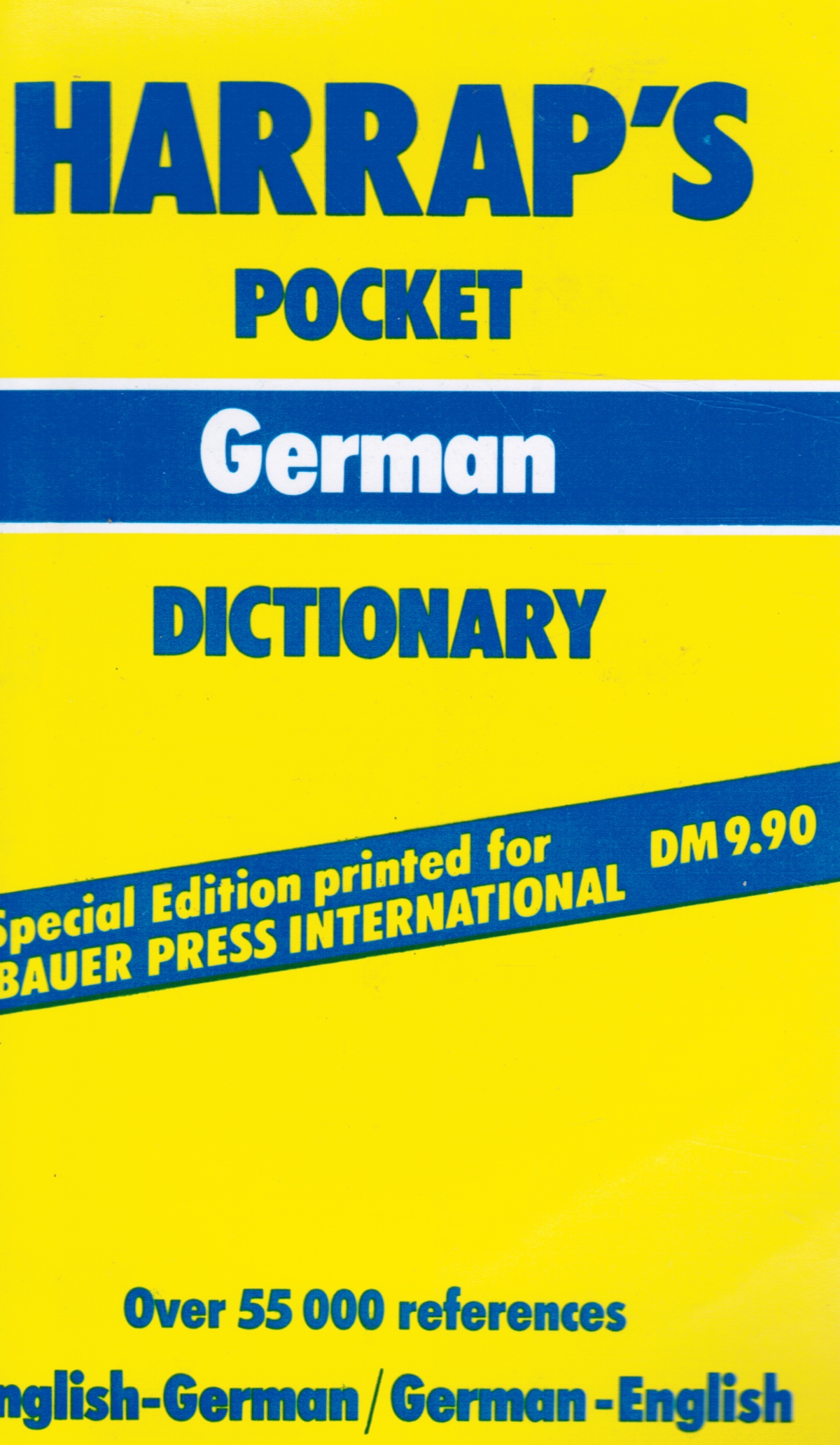 HORST KOPLECK, JIMMY BURNETT, COLIN ARTHUR (EDITORS) - Harrap's Pocket German Dictionary