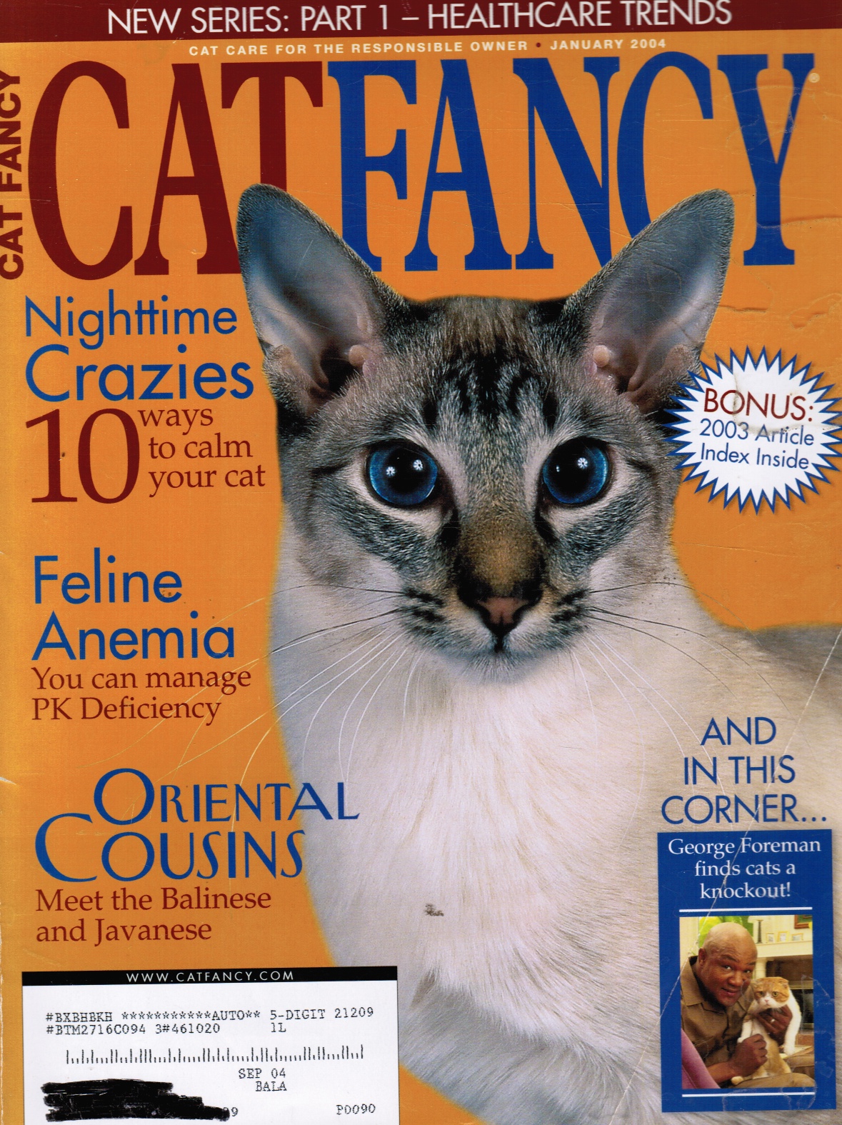SANDY MAYER, MANAGING EDITOR - Cat Fancy Magazine: January 2004