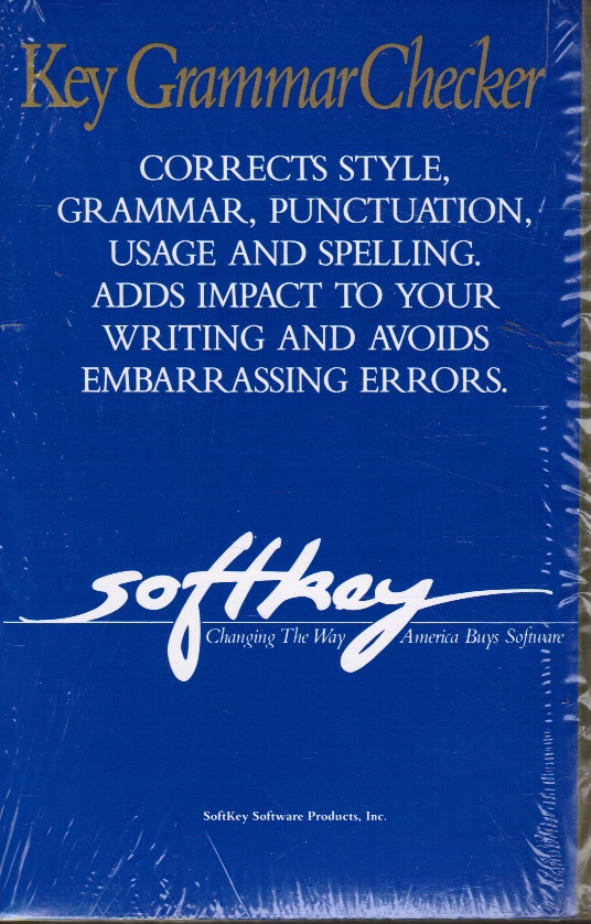 SOFTKEY EDITORS - Key Grammar Checker Contains Diskette