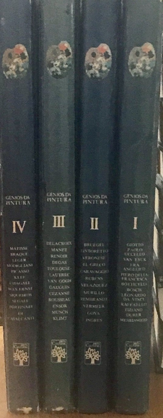 PAR A LINGUA EDITORS - Genios Da Pintura: (4 Volumes) Volumes 1, 2, 3, and 4 Gustav Klimt, Modigliani, Durer, Picasso, Chagall, Van Gogh, Cezanne, Matisse, Giotta, Etc