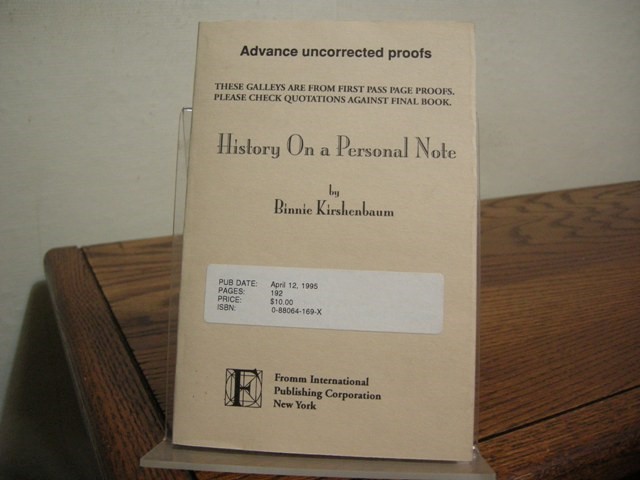 History on a Personal Note