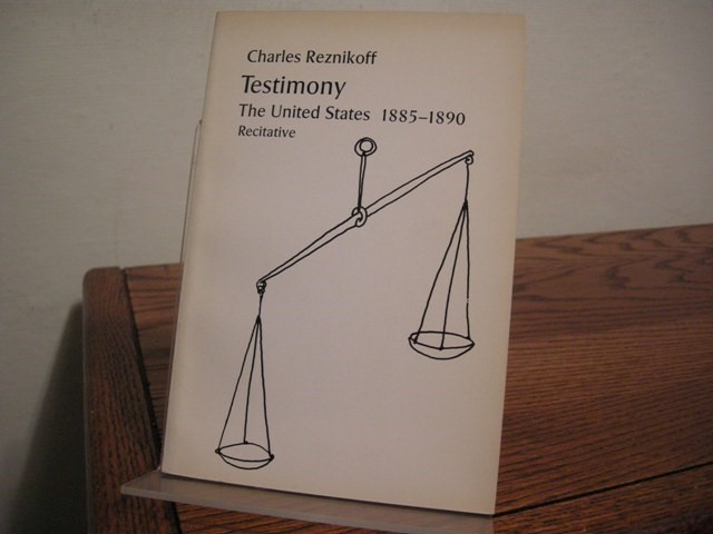 Testimony: The United States 1885-1890 Recitative