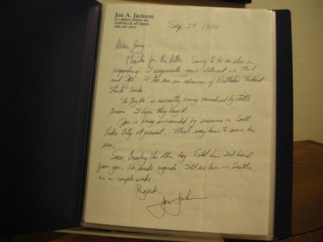 Correspondence/Letters