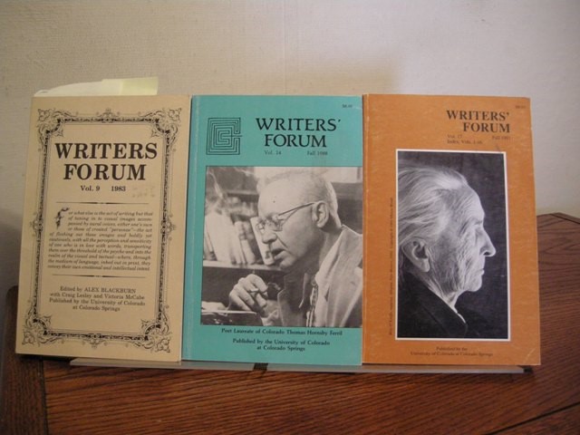 Writers' Forum Vol. 9 1983, Vol. 14 Fall 1988, Vol. 17 Fall 1991 (Three Issues)