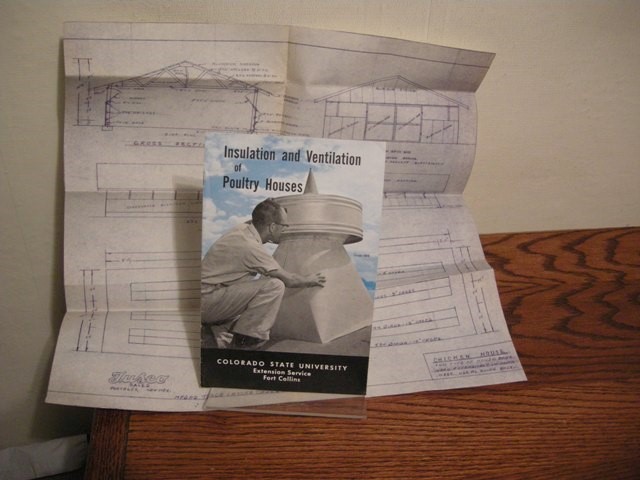 Insulation and Ventilation of Poultry Houses (with blueprint laid in)