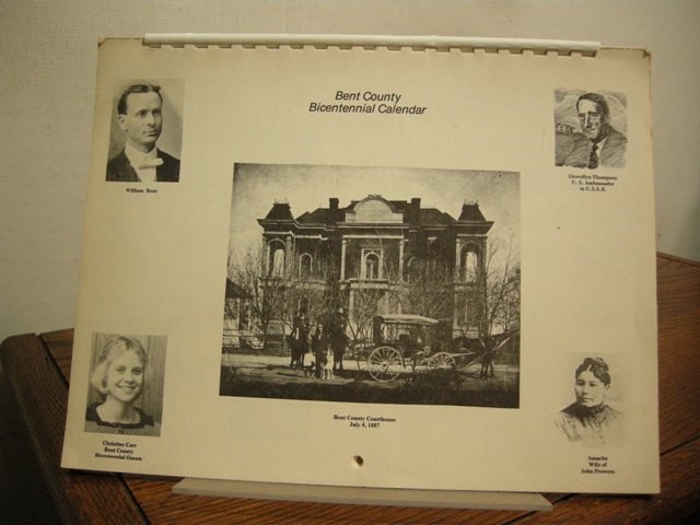 Bent County [Colorado] Bicentennial Calendar
