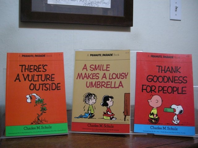 A Smile Makes a Lousy Umbrella, Thank Goodness for People, There's a Vulture Outside (Three Peanuts Volumes)
