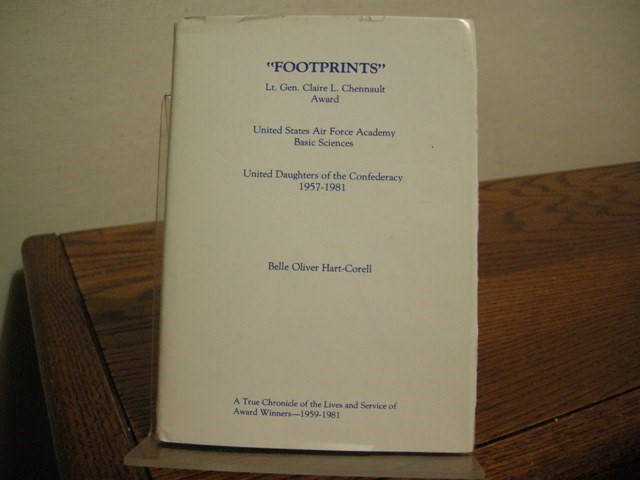 Footprints: A History of the General Claire L. Chennault United Daughters of the Confederacy Award, United States Air Force Academy, 1959