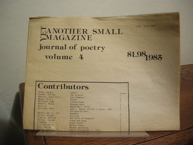 Yet Another Small Magazine: Journal of Poetry, Volume 4