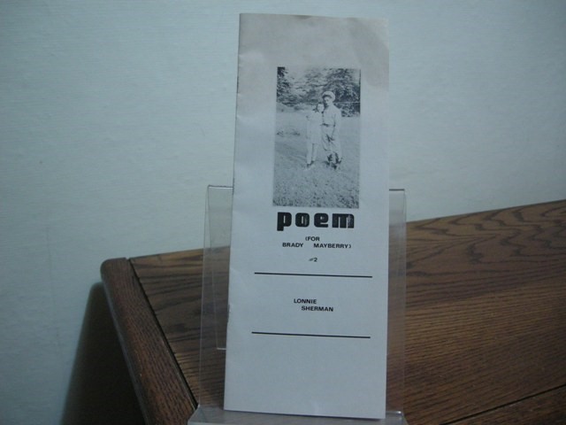 Poem (for Brady Mayberry) #2