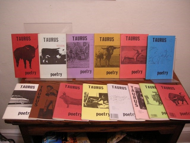 Taurus Poetry, First 14 Issues