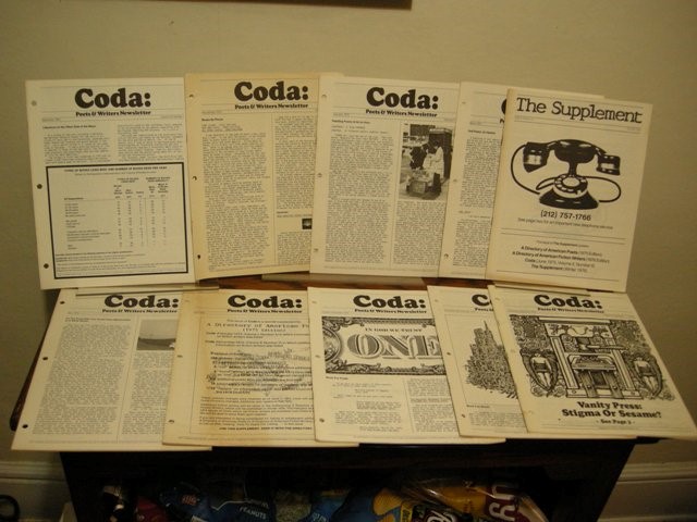 Coda: Poets & Writers Newsletter, 9 Issues and One Supplement