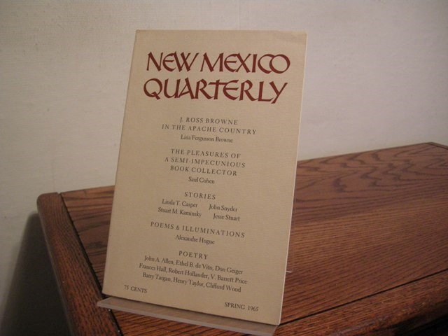 New Mexico Quarterly (Early Stuart Kaminsky Appearance)