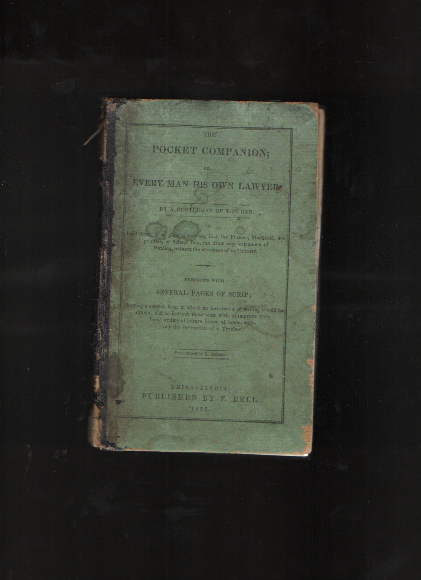 Image for The Pocket Companion Or, Every Man His Own Lawyer