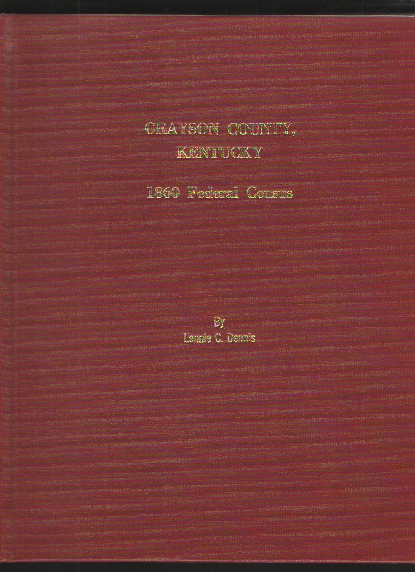 Image for Grayson County, Kentucky 1860 Federal Census