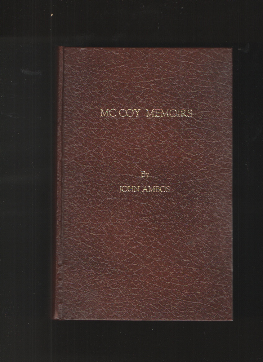 Image for MC COY MEMOIRS