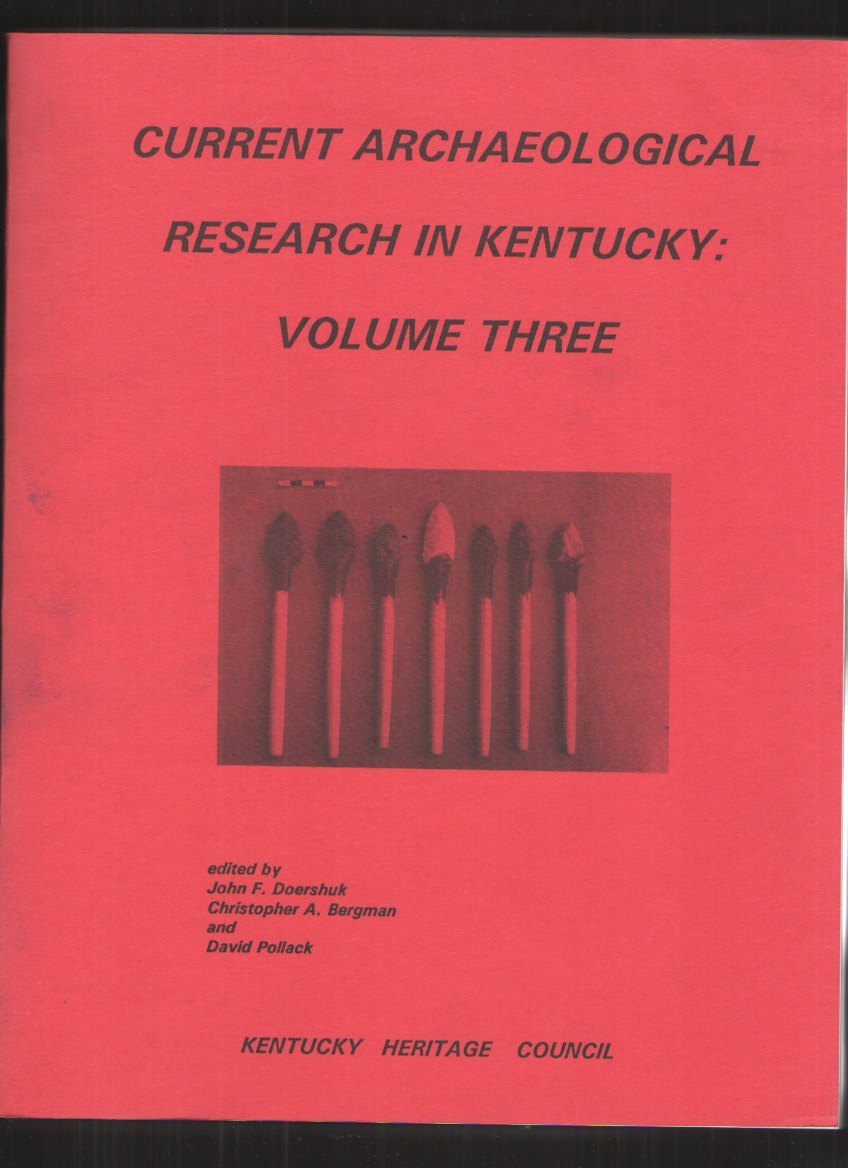 Image for Current Archaelolgical Research in Kentucky: Volume Three