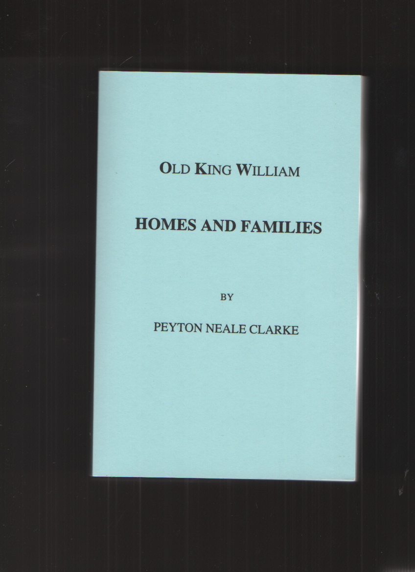 Image for Old King William Homes and Families