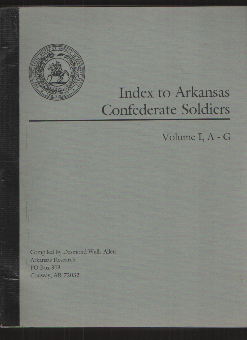 Image for INDEX to ARKANSAS CONFEDERATE SOLDIERS.
